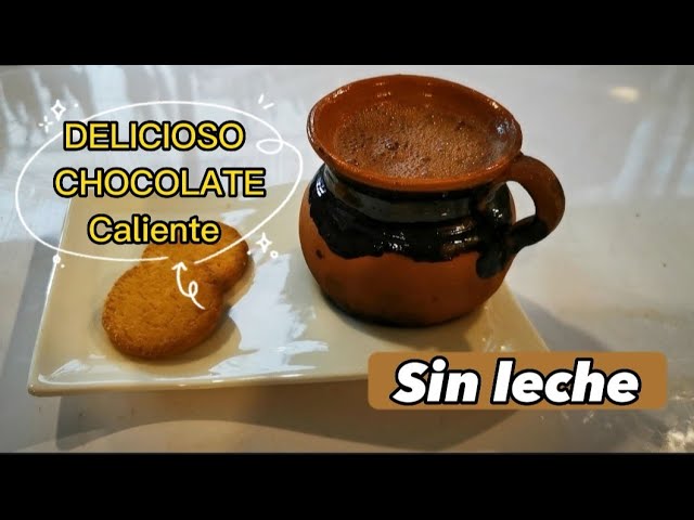 como hacer chocolate a la taza sin leche