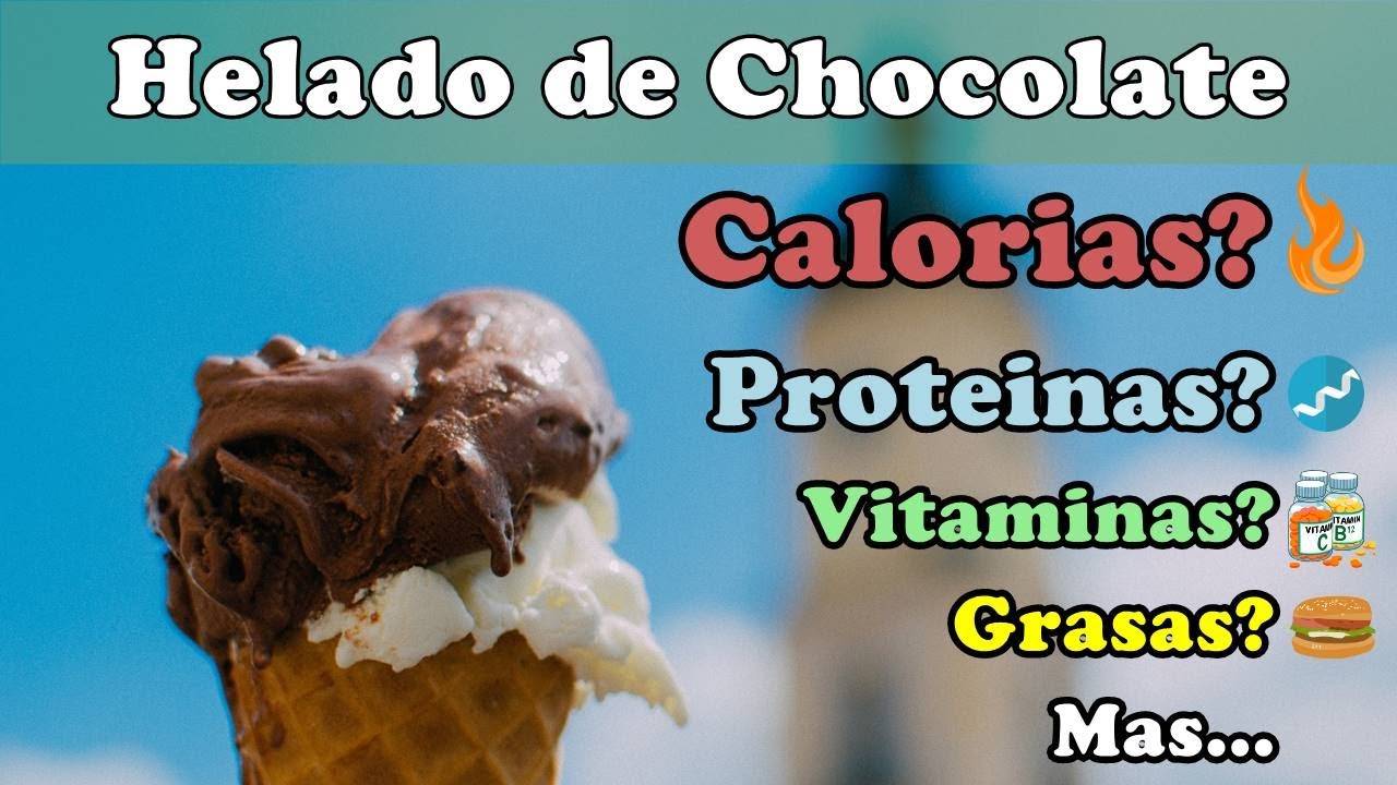 cuántas calorías tiene un helado de chocolate