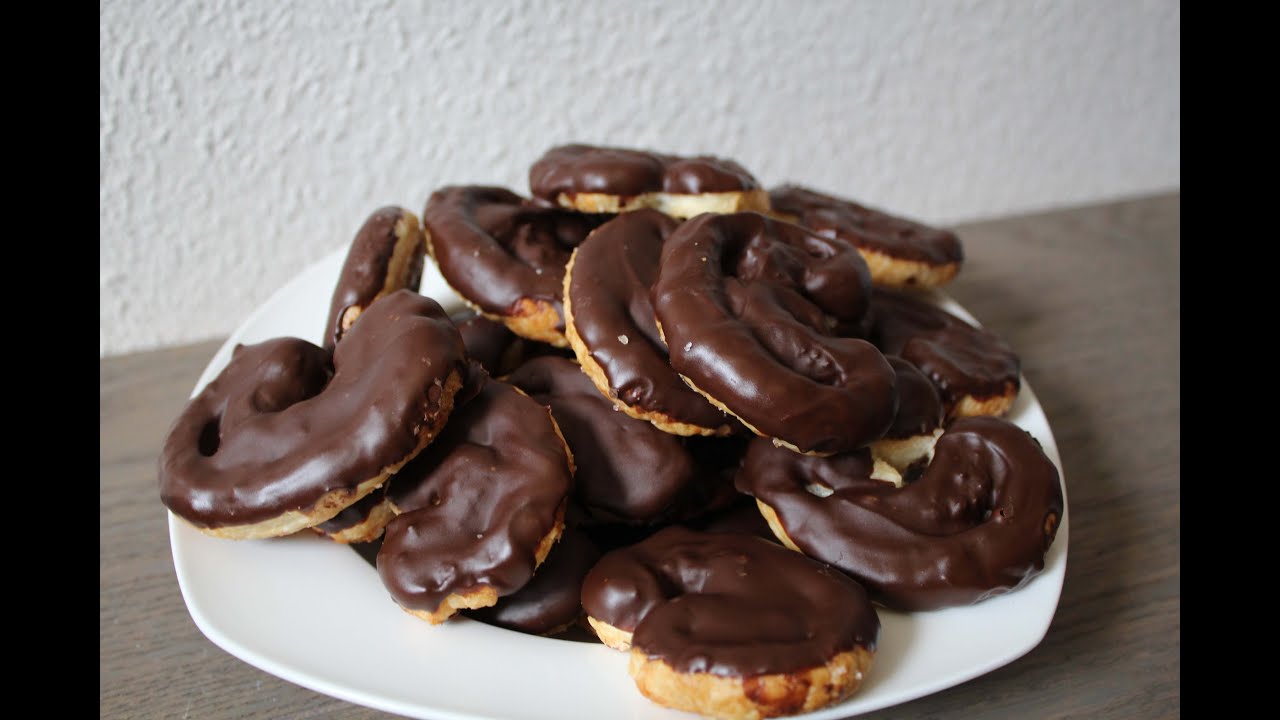 hacer palmeritas de hojaldre con chocolate