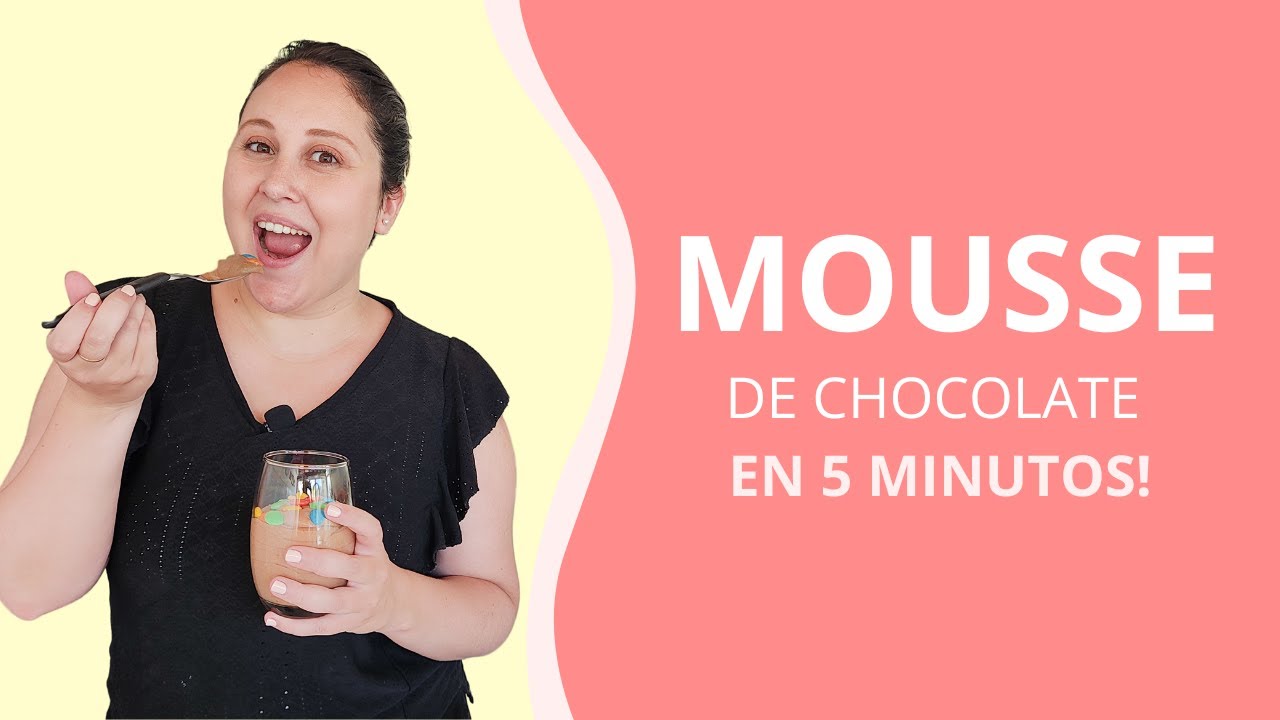 mousse de chocolate en 5 minutos