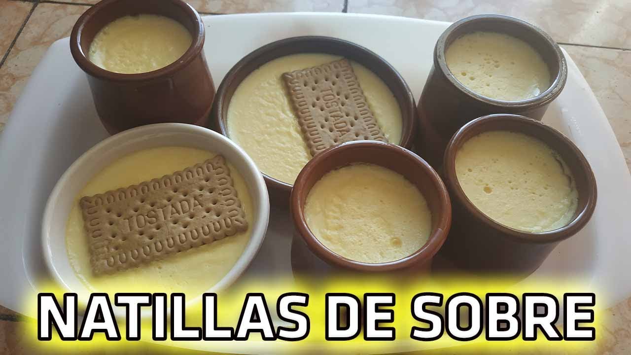 natillas de chocolate con sobre royal