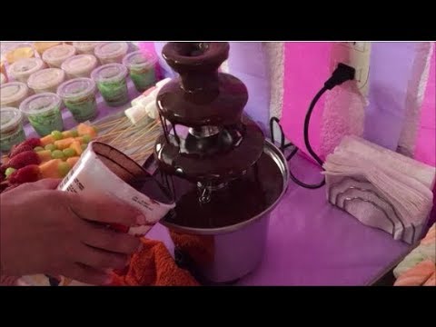 que chocolate se usa para la fuente de chocolate