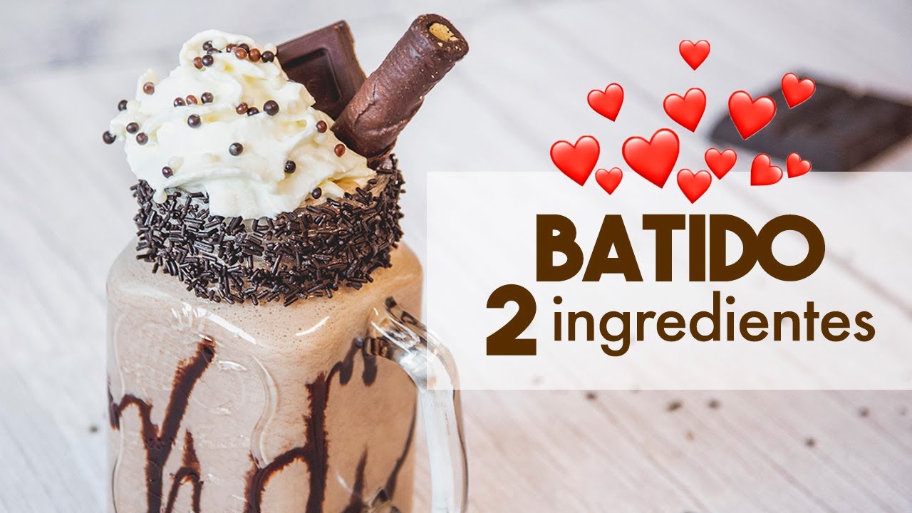 receta batido de chocolate con helado