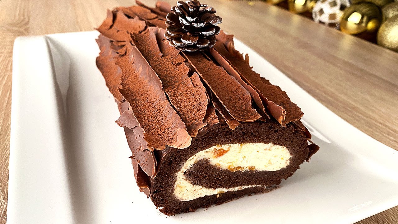 receta tronco de navidad de chocolate