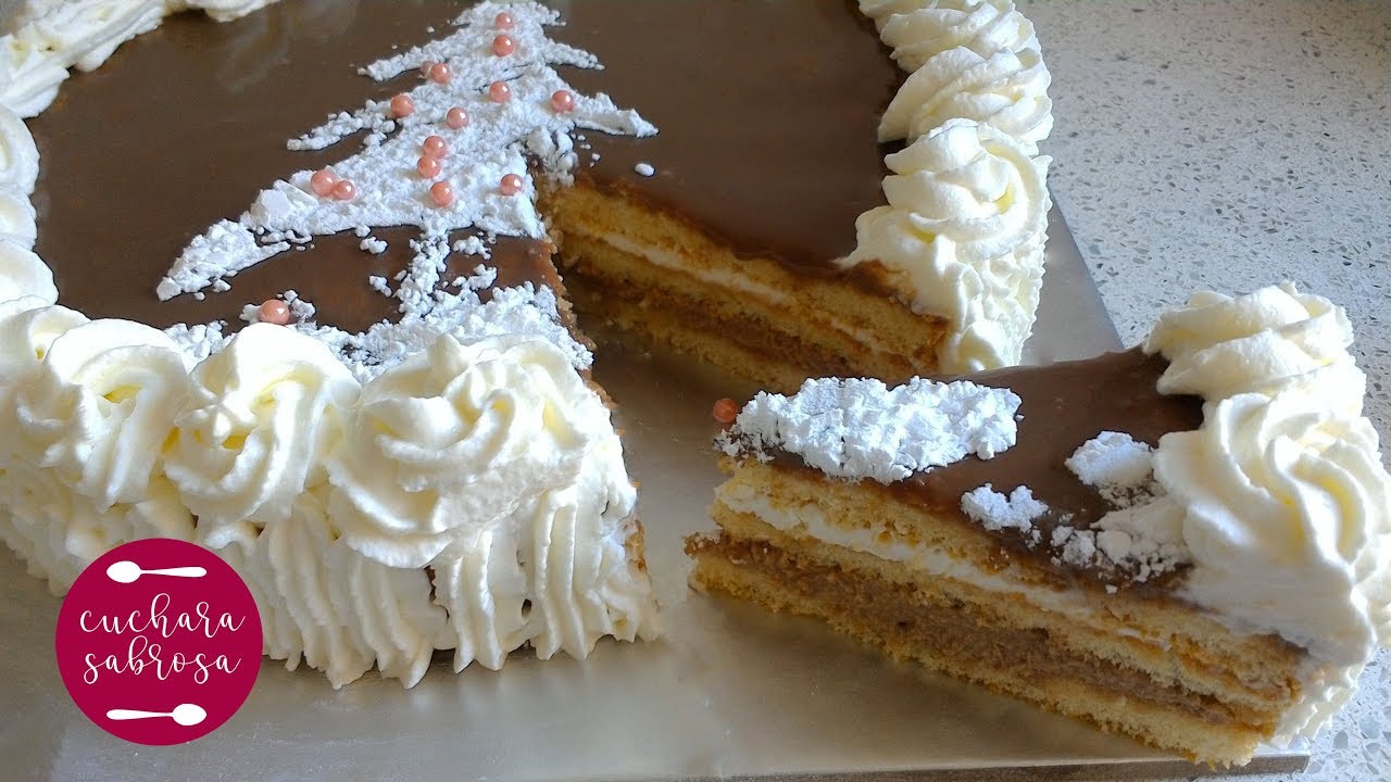 tarta de chocolate y nata para niños