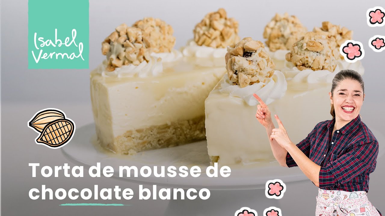tarta de mousse de chocolate blanco