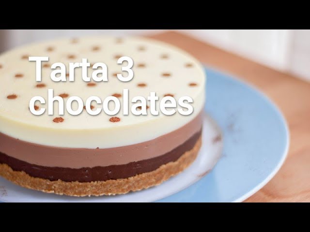 tarta tres chocolates molde 28 cm