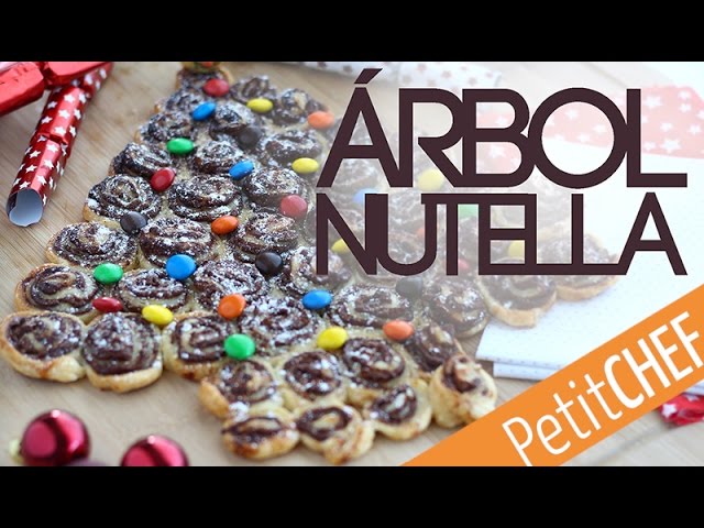 arbol de navidad nutella