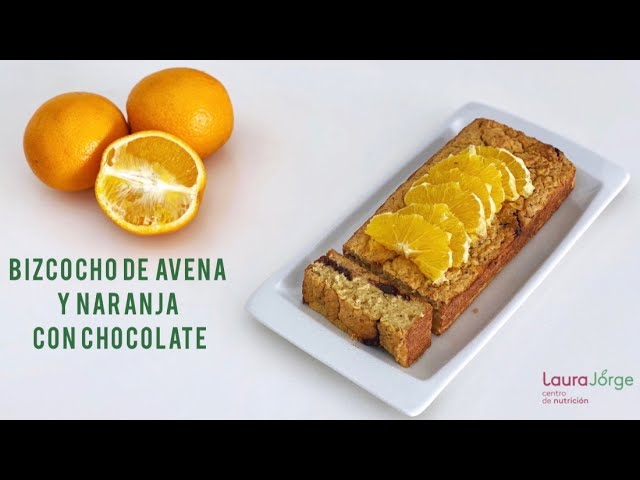 bizcocho de avena naranja y chocolate