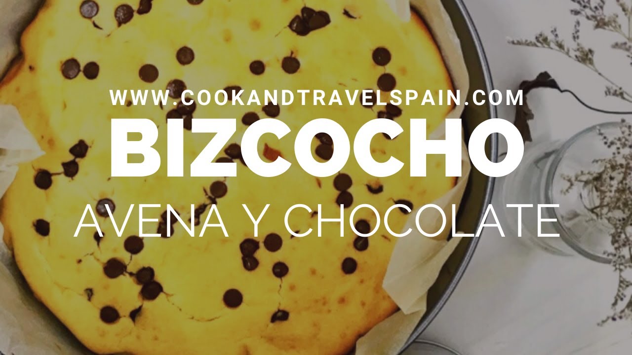 bizcocho de avena y chocolate negro