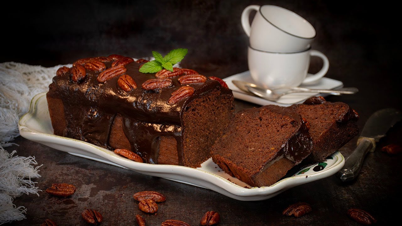 bizcocho de boniato y chocolate saludable