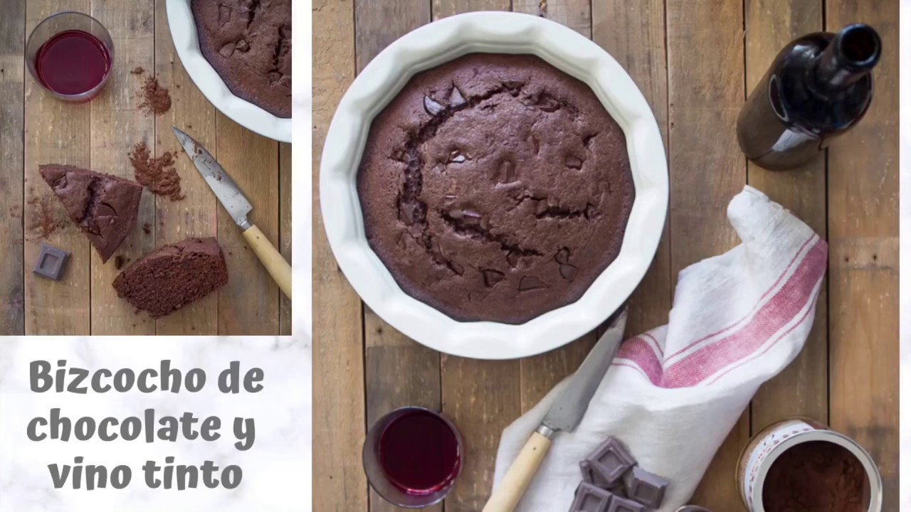 bizcocho de chocolate al vino tinto