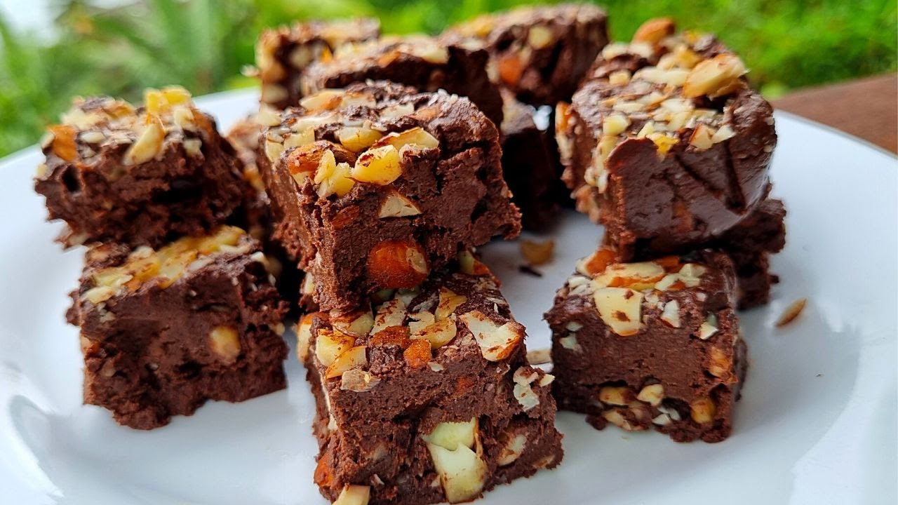 brownie de plátano y cacao sin harina