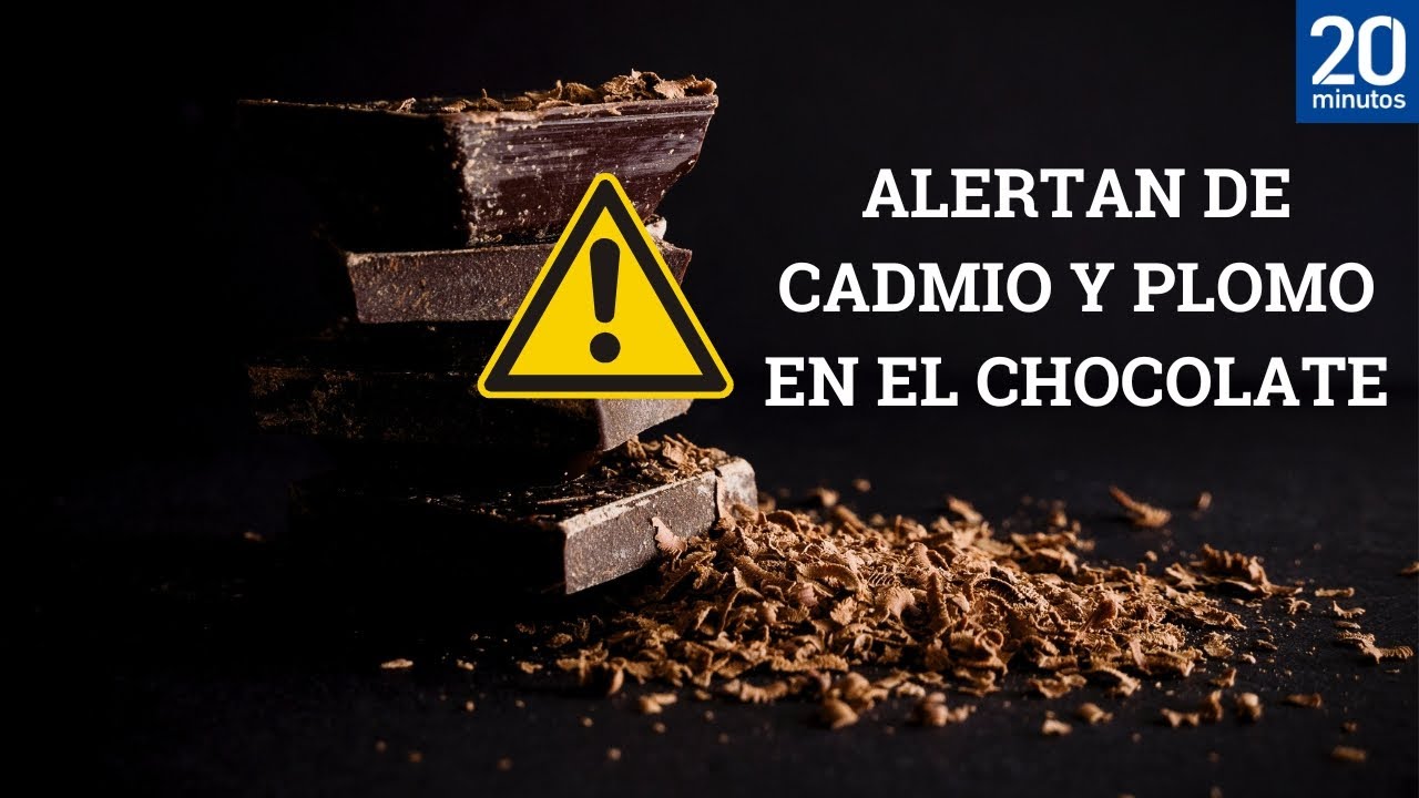 cadmio y plomo en chocolate negro