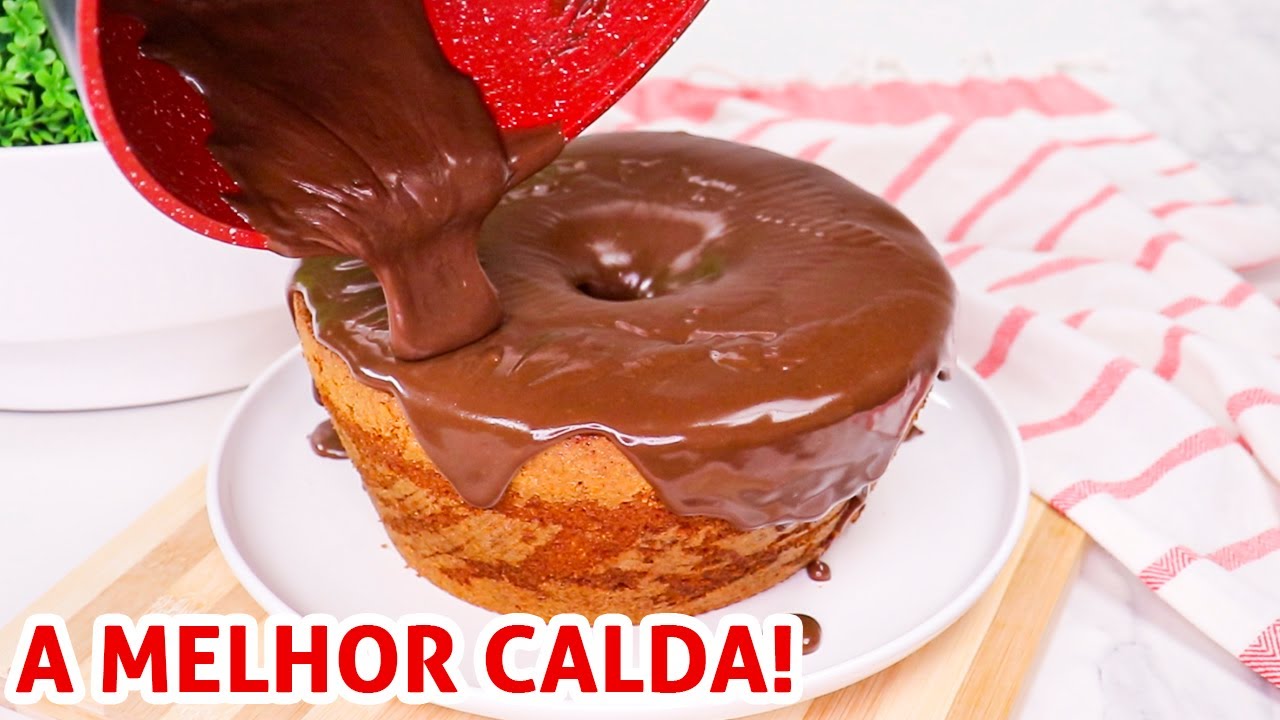 cobertura de chocolate bolo de cenoura