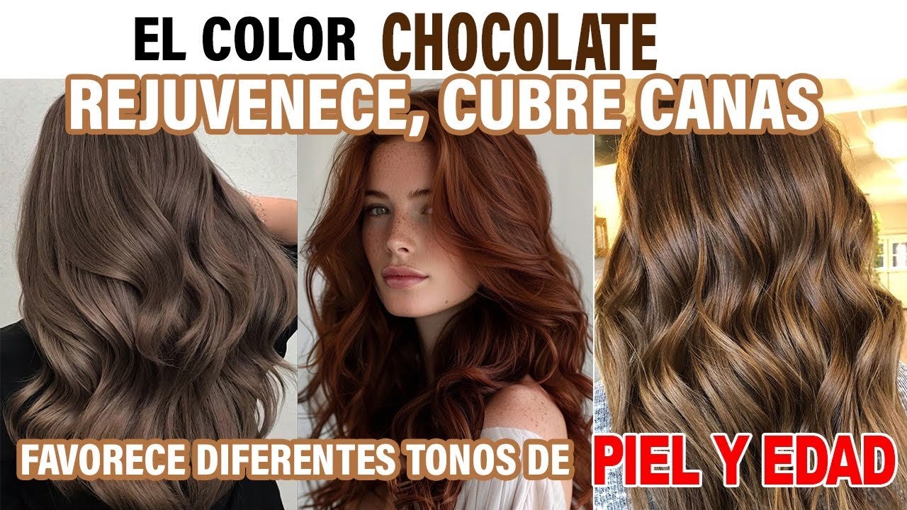 color de pelo marron chocolate claro