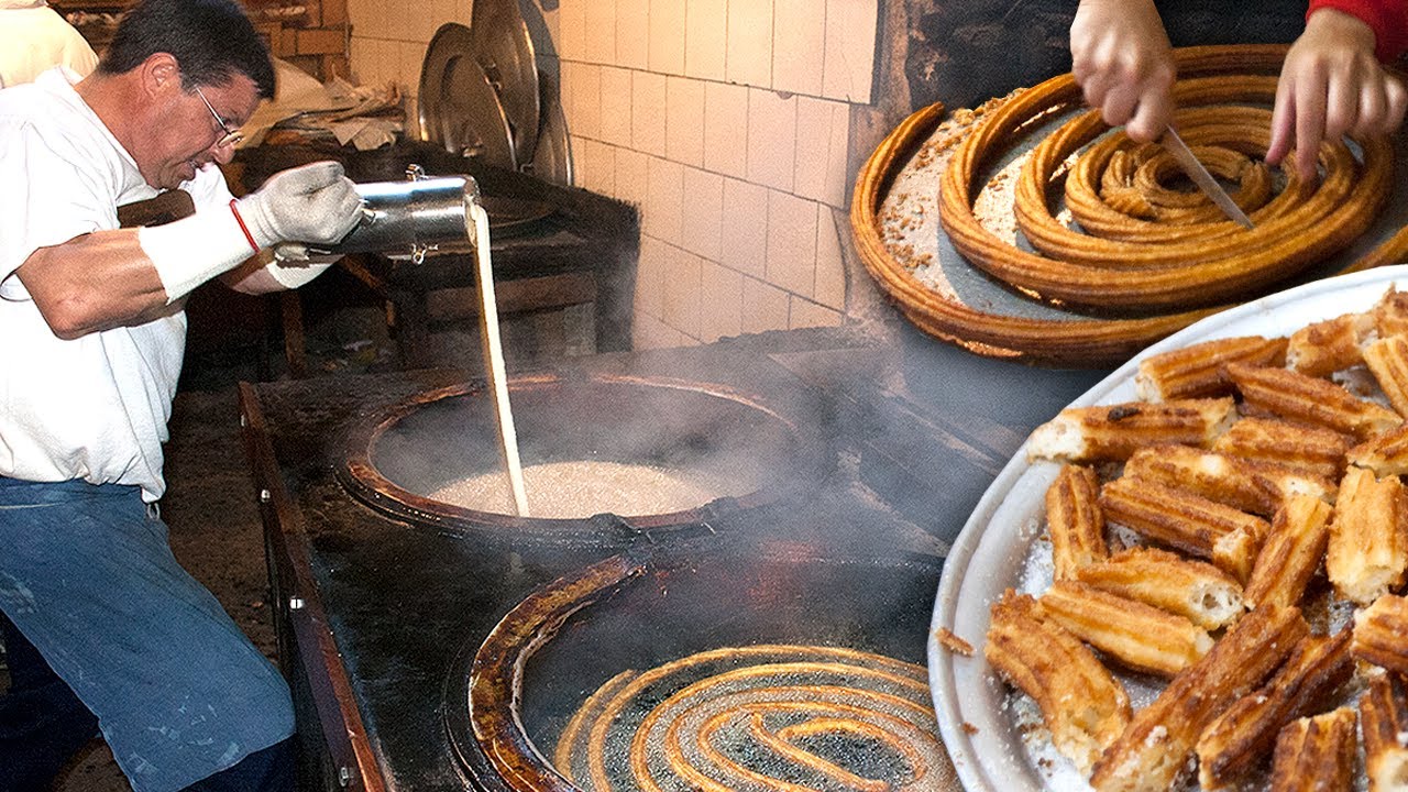 comer chocolate con churros en pamplona