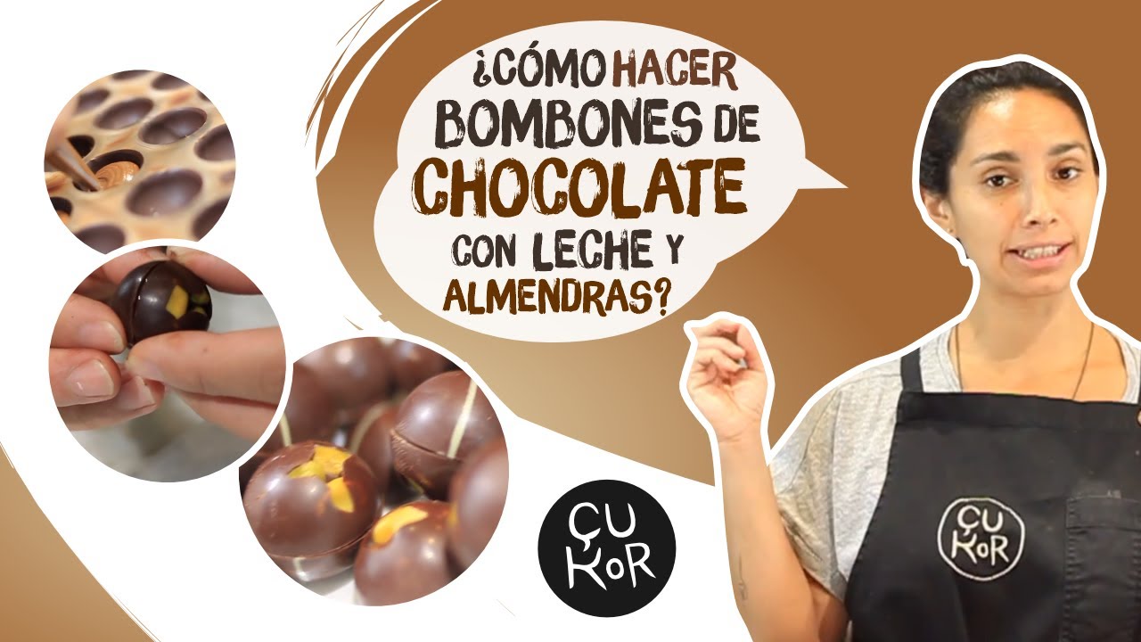 como hacer bombones de chocolate con leche