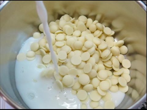 como hacer cobertura de chocolate blanco
