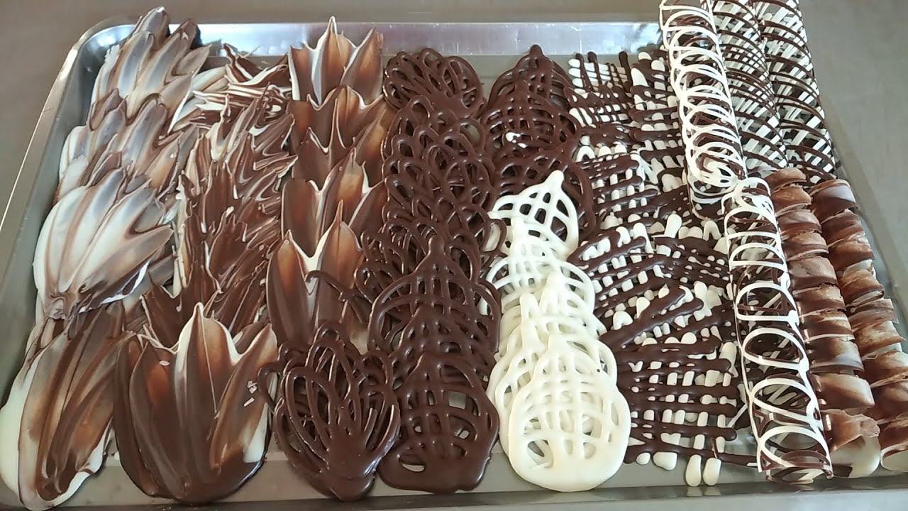 como hacer figuras de chocolate sin moldes