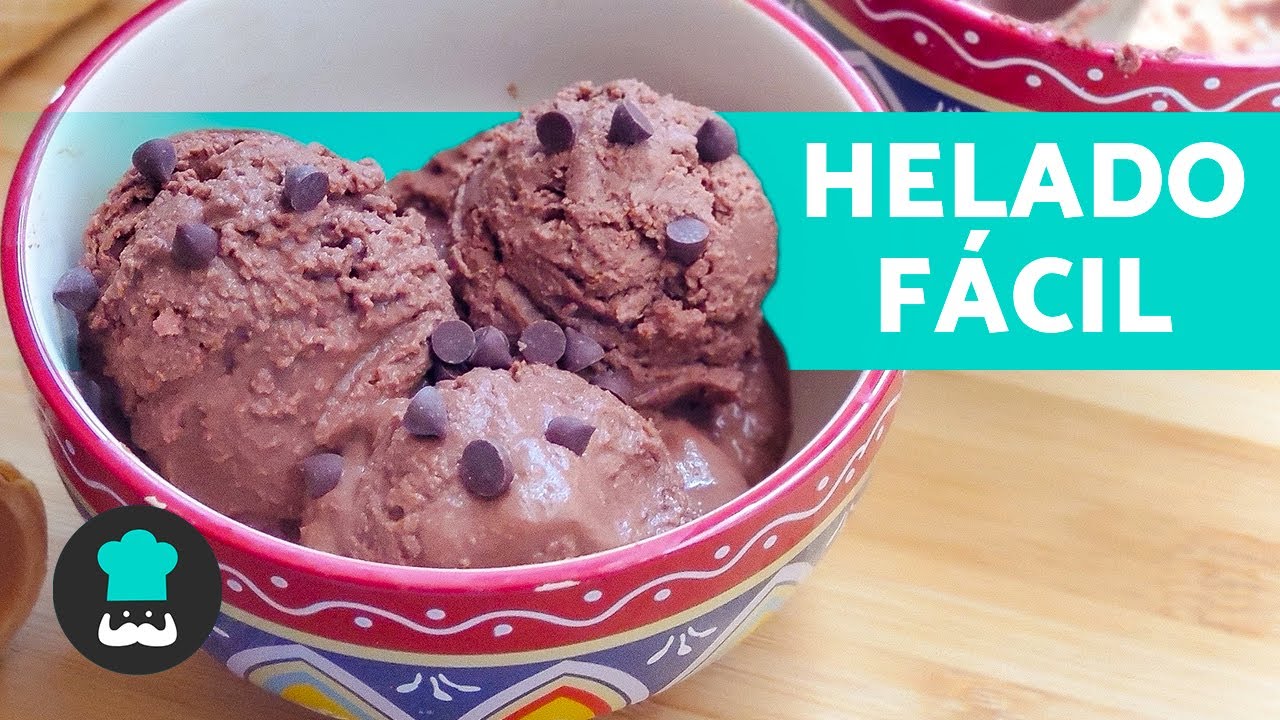como hacer helado de chocolate con 2 ingredientes
