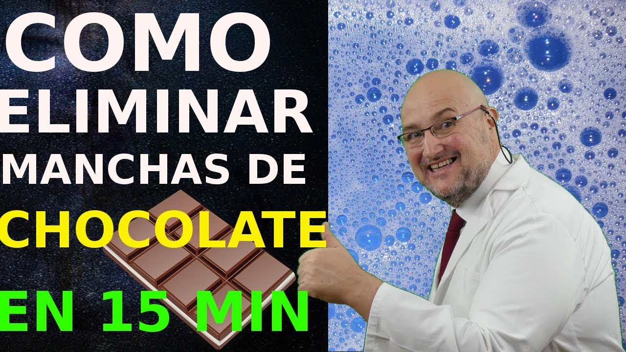 como quitar manchas de chocolate ya lavadas