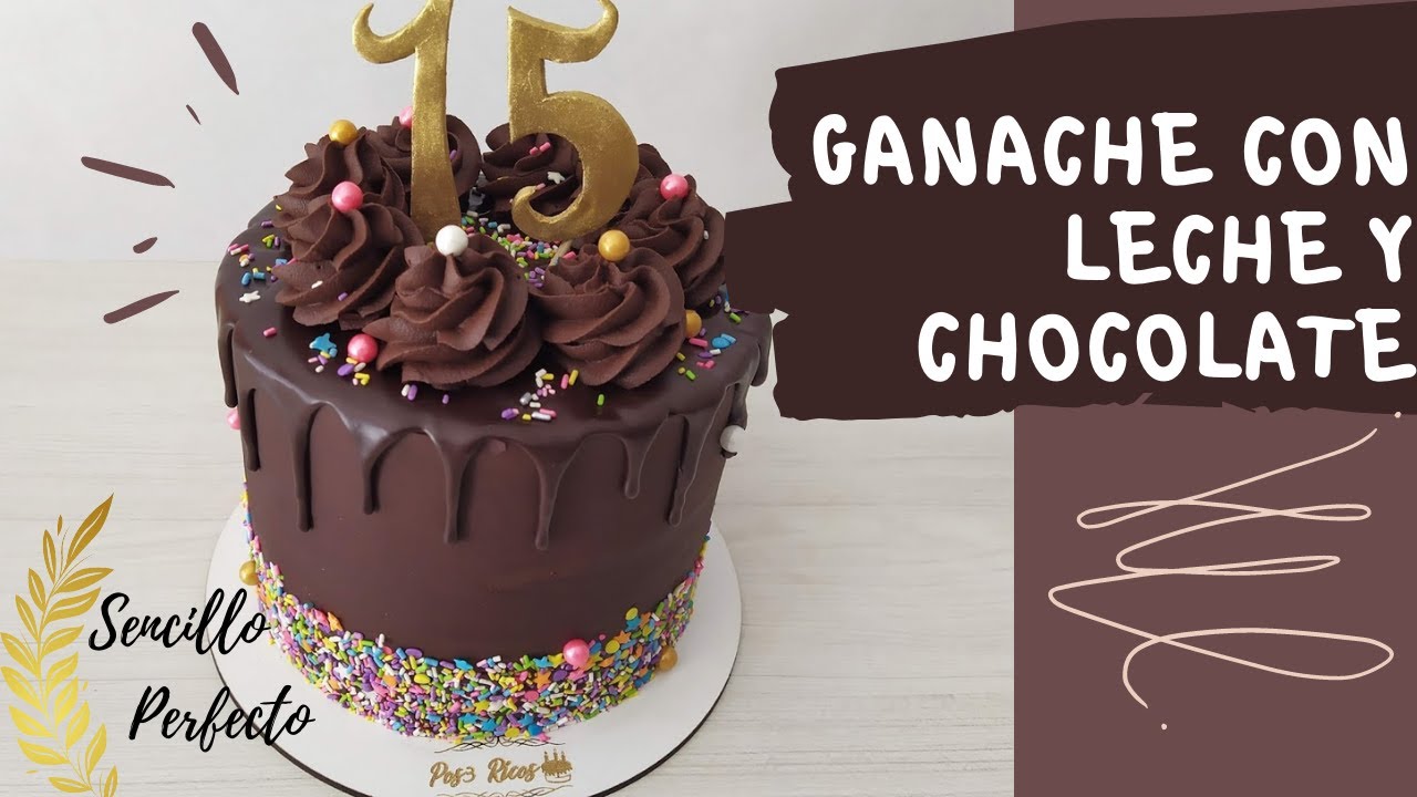 decorar tortas con ganache de chocolate