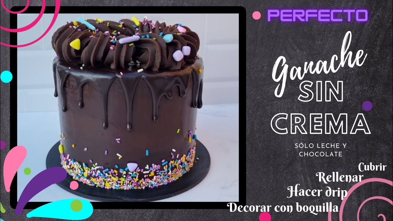 ganache de chocolate con leche