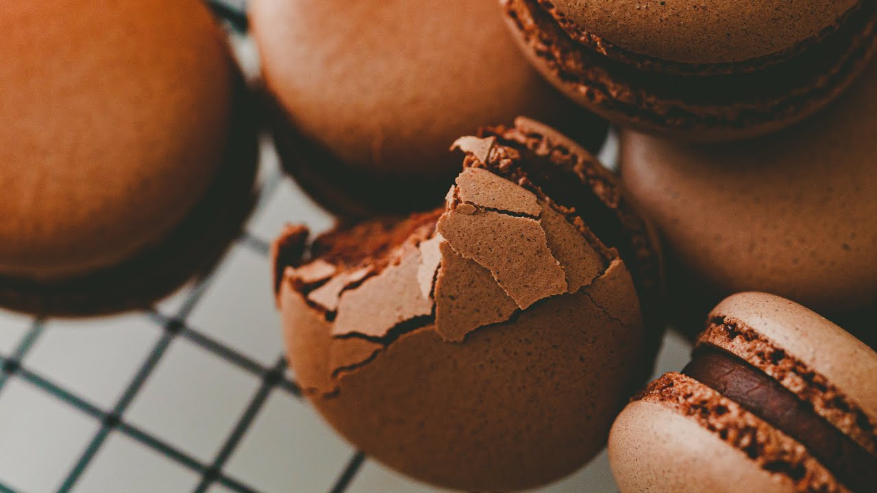 macarons de chocolate
