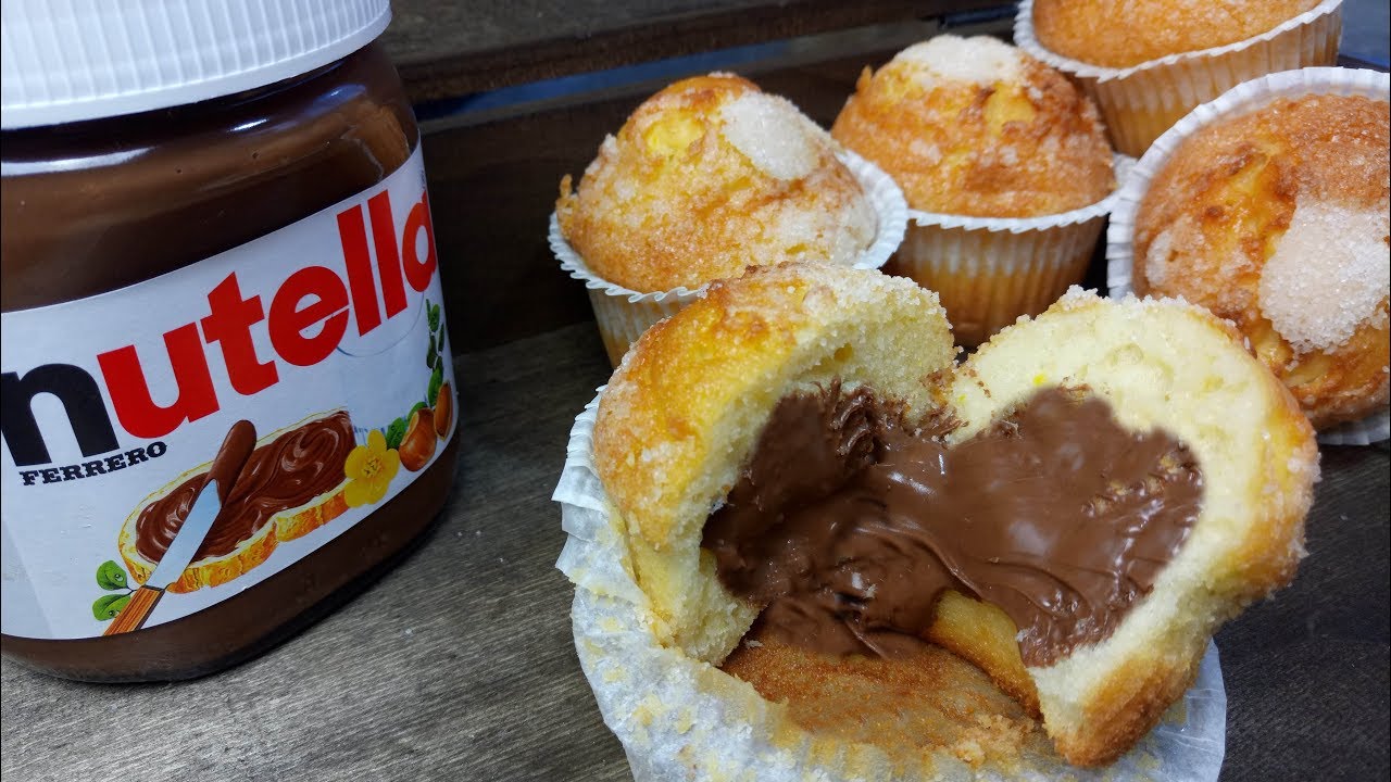 magdalenas rellenas de nocilla