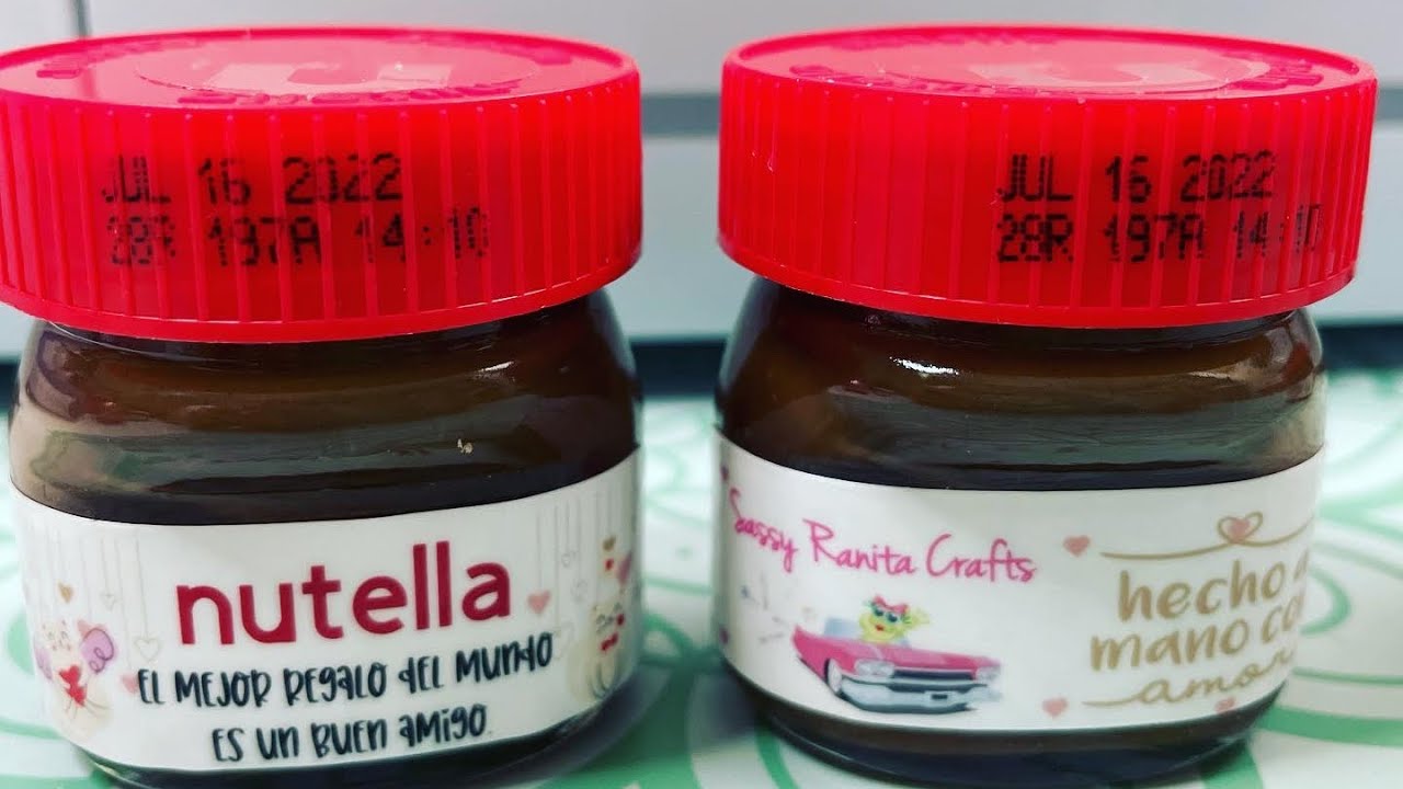 mini botes de nutella