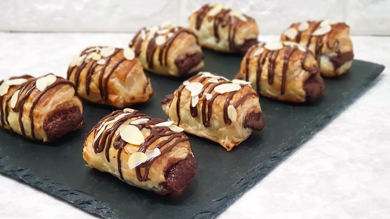 mini napolitanas de nutella