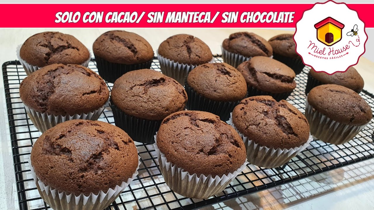 muffins de chocolate facil y rapido