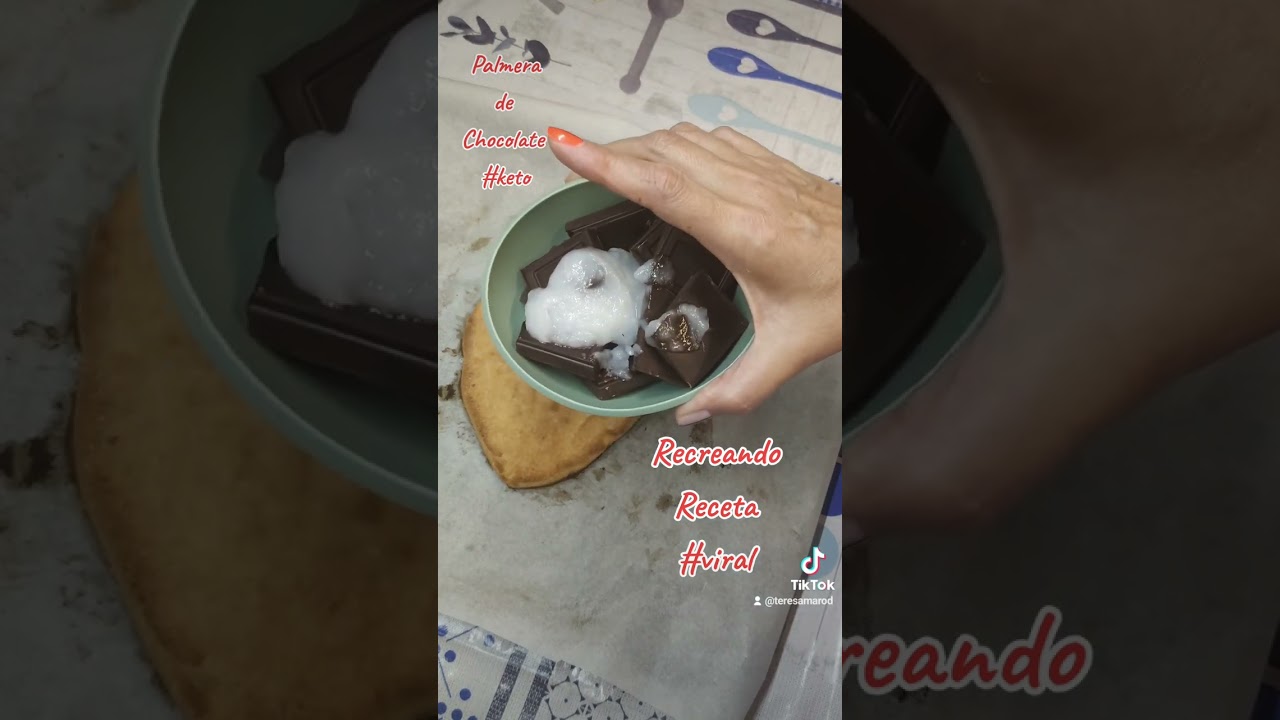 palmera de chocolate con harina de almendras