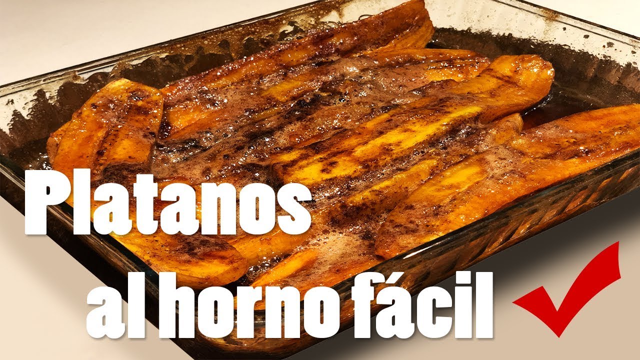platanos al horno con salsa de chocolate