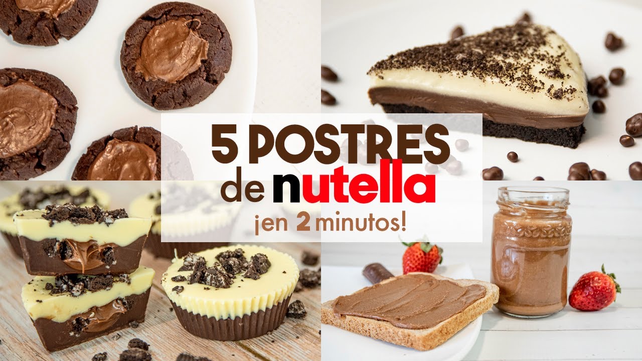postres con nutella en 5 minutos