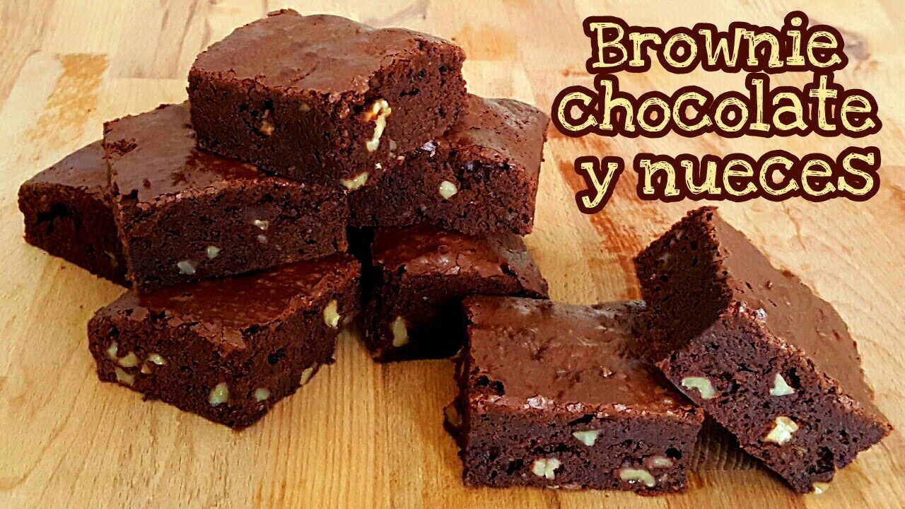 receta brownie de chocolate y nueces