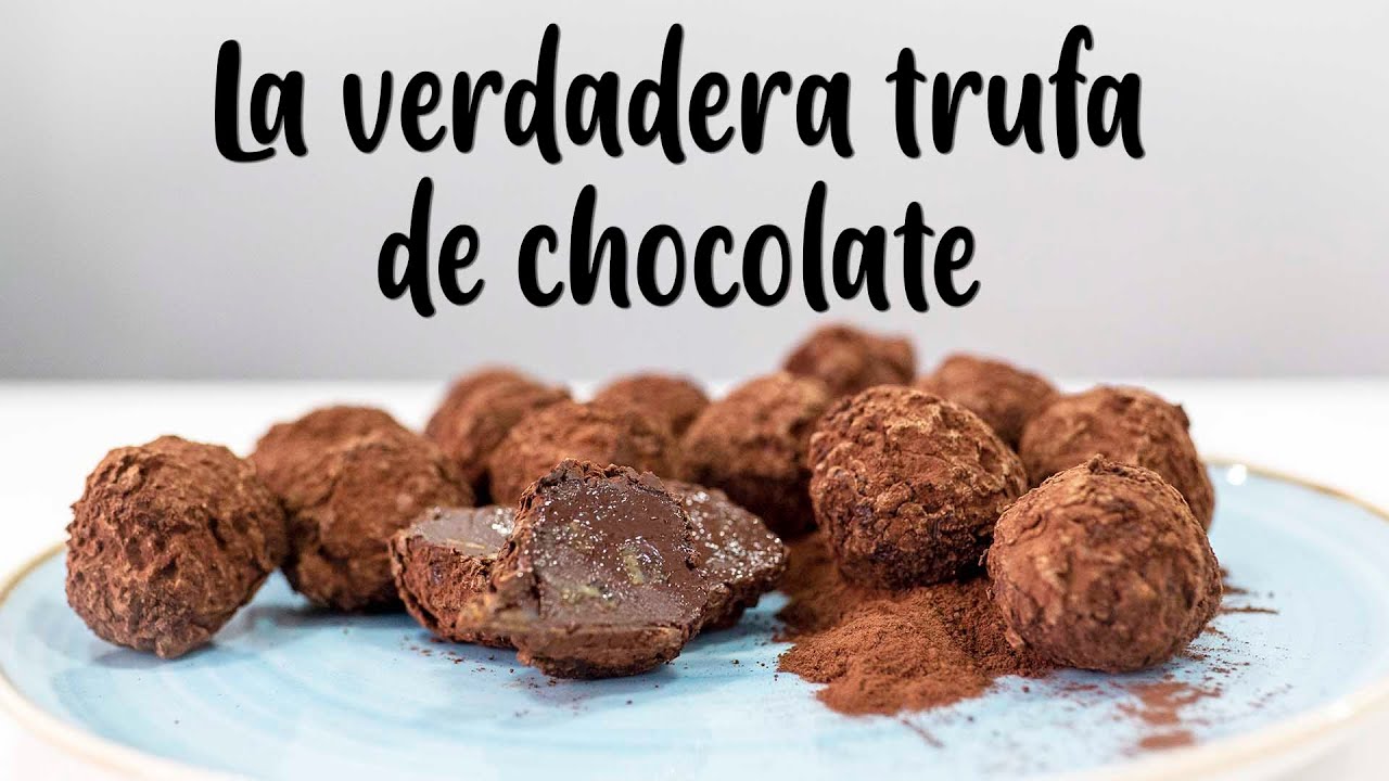 receta de la trufa de chocolate