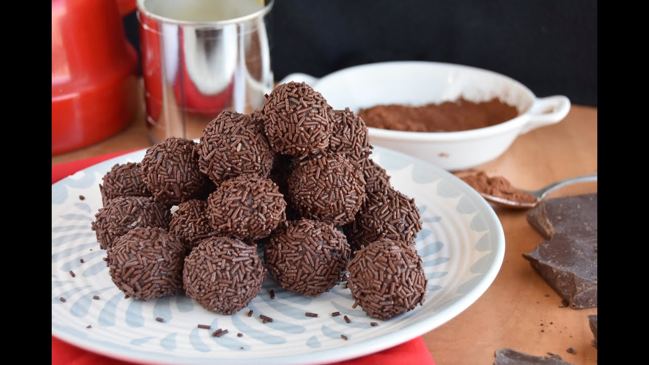 receta de trufas de chocolate con leche condensada