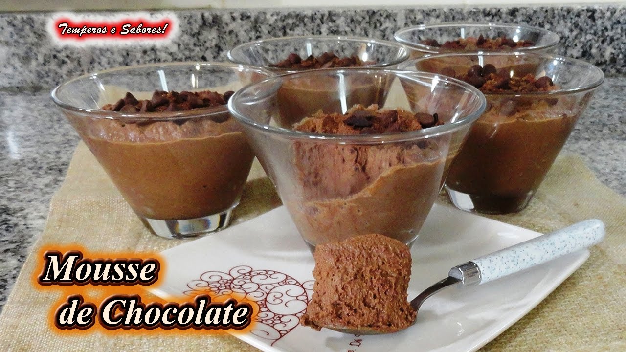receta mousse de chocolate sin huevo