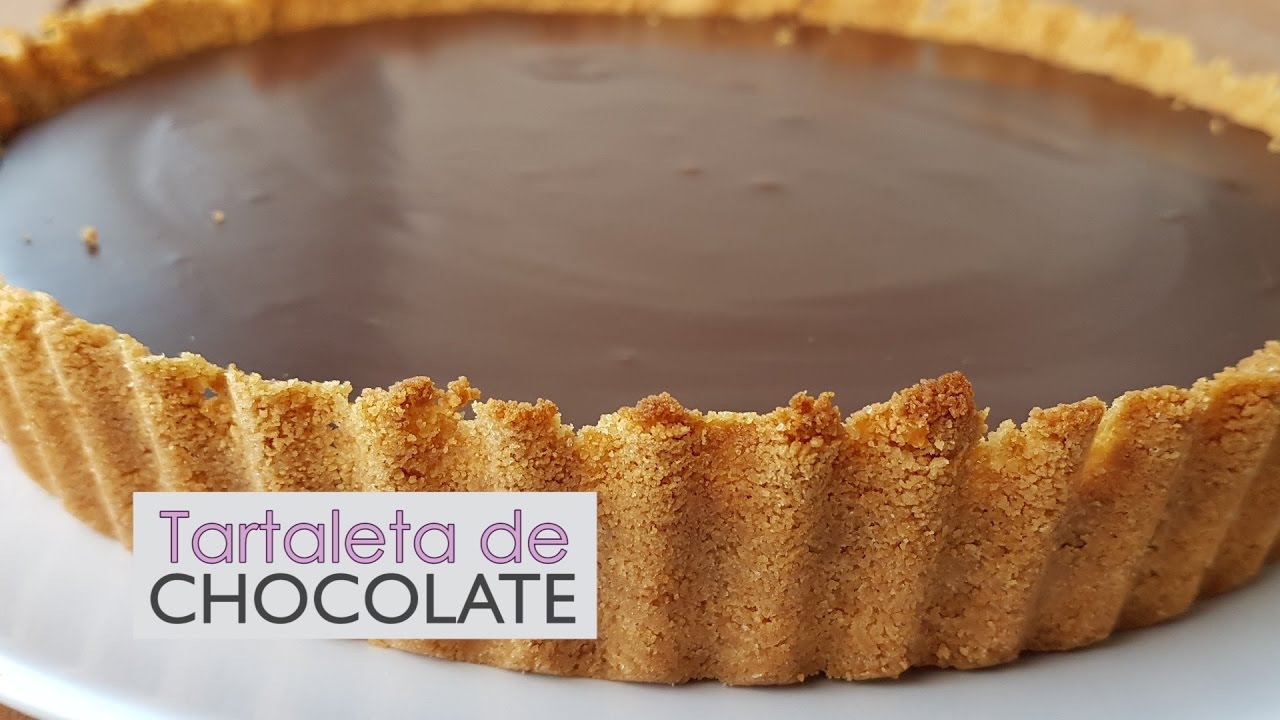 tartaletas de ganache de chocolate