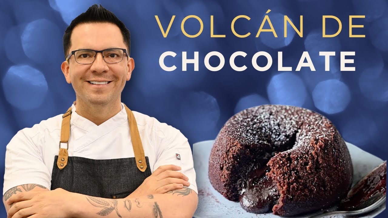 volcán de chocolate