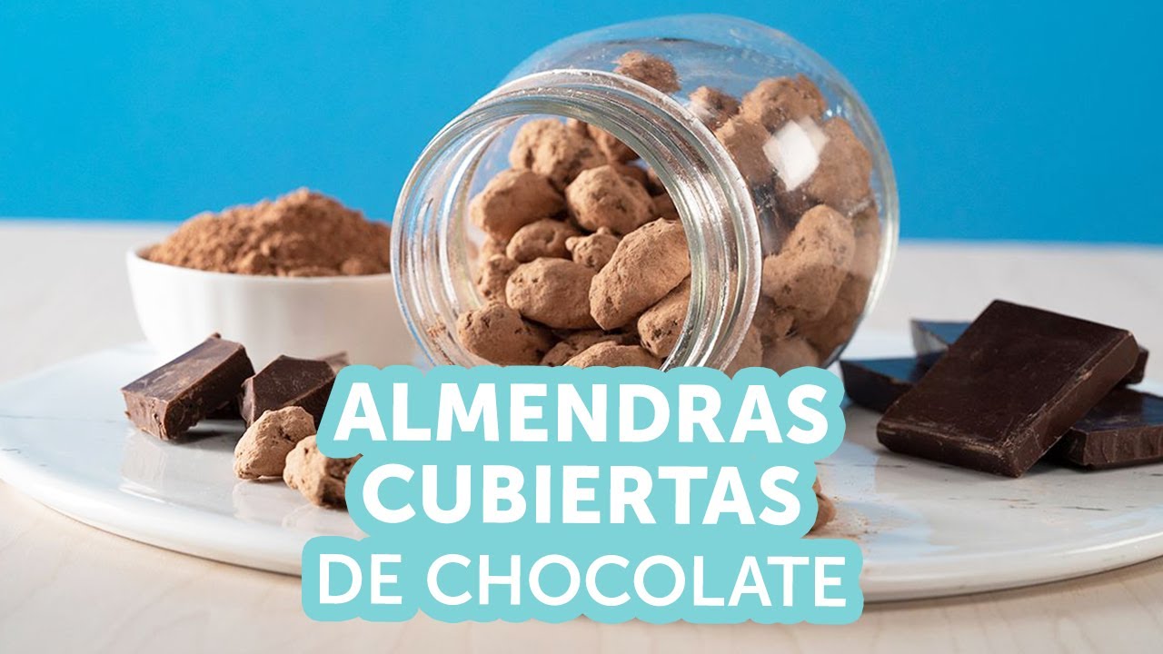 almendras con chocolate receta