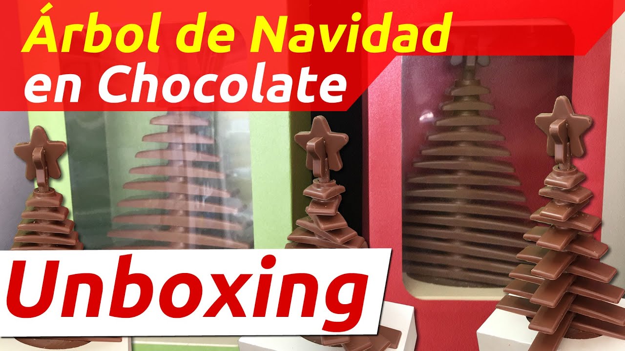 arbolito de navidad de chocolate