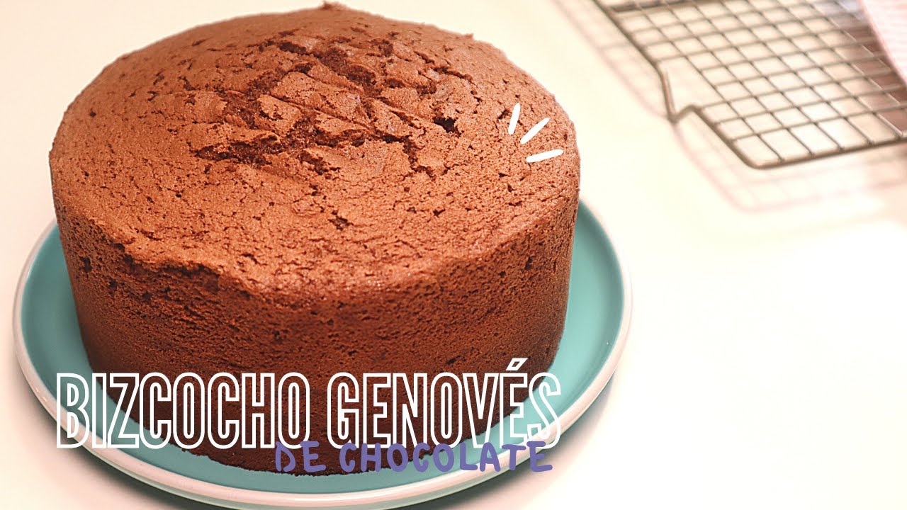 bizcocho genovés chocolate