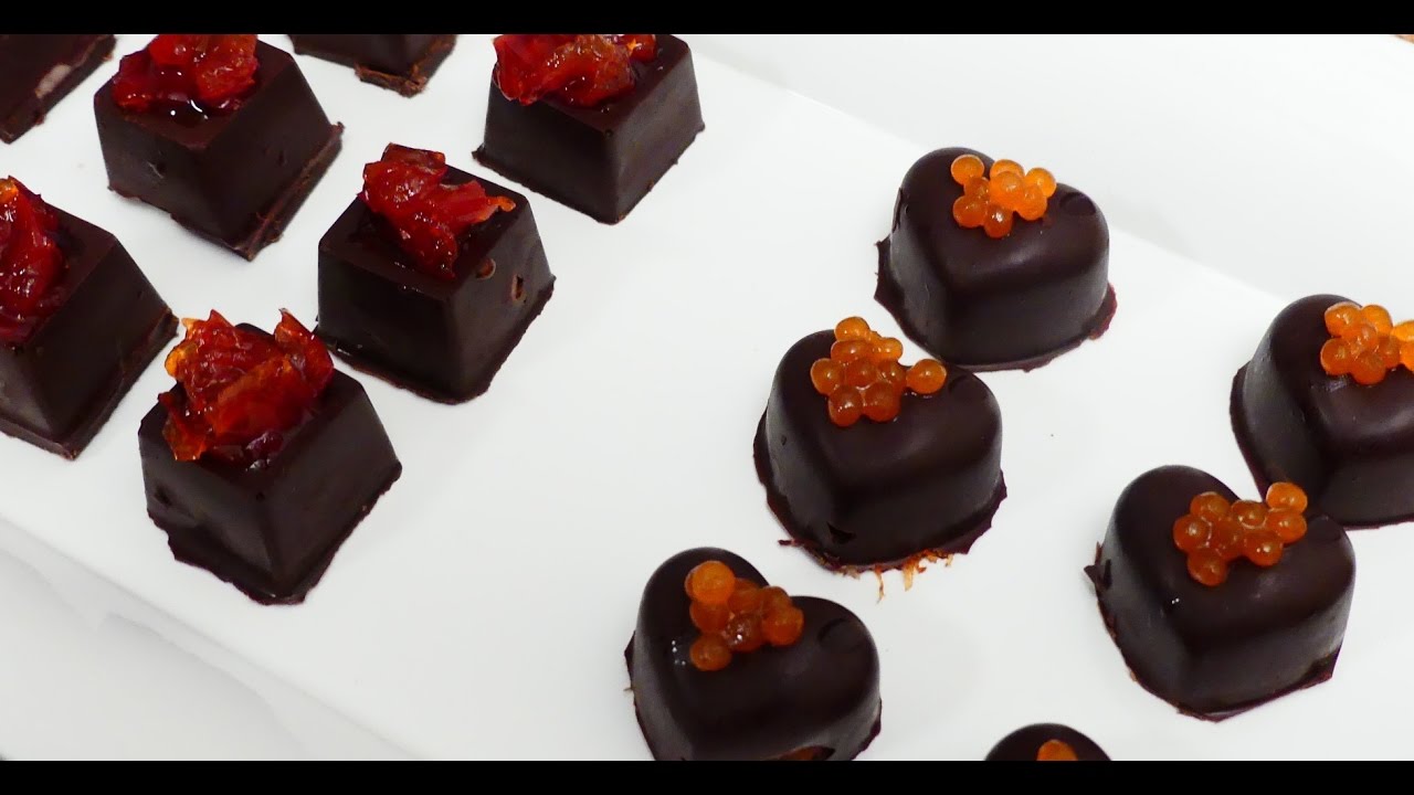 bombones de foie y chocolate