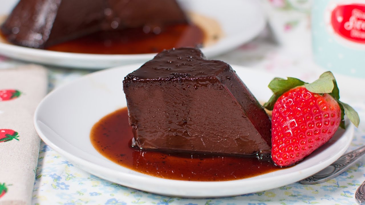 flan de chocolate casero