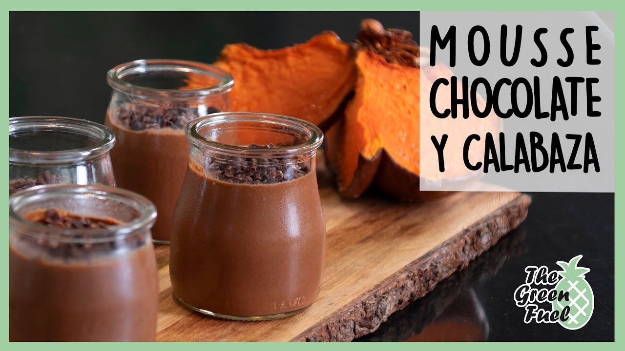 mousse de calabaza y chocolate