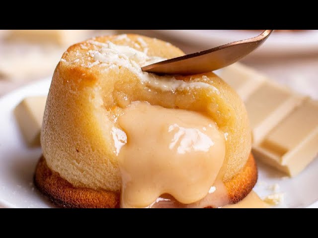 receta coulant chocolate blanco