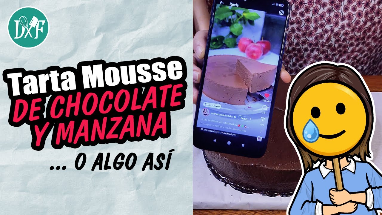 tarta de manzana y chocolate